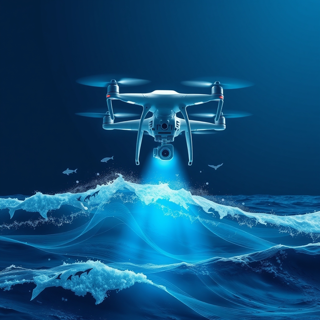 AI搭載ドローンが絶滅危機のイルカ研究に活用